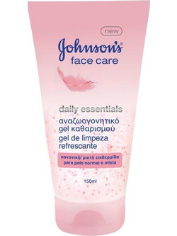 Johnson's Face Care Daily Essentials Gel Ενυδατικό Ροδόνερο Καθαρισμού Προσώπου 150ml