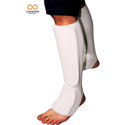 Legendary ΕΠΙΚΑΛΑΜΙΔΑ INSTEP GUARD ΒΑΜΒΑΚΙ + FOAM ΛΕΥΚΗ ΕΛΑΣΤΙΚΗ ΣΕΤ 2ΤΕΜ S-XL - Λευκό
