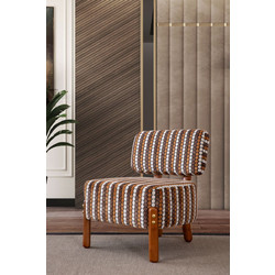 Stewe Home Πολυθρόνα Υφασμάτινη Γκρι 66x66x60cm STE-026807-P26807