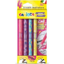 Carioca Μαρκαδόροι Υπογράμμισης Memo Erase (4 Τεμ)