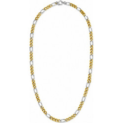 Ghetto Two-Tone Figaro Chain Necklace - 50cm