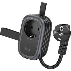Μονόπριζο Με 2 USB-A 1 USB-C και Καλώδιο Hoco 1.1m 291673