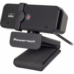 POWERTECH web camera PT-1291, 5MP, 2K Quad HD, αυτόματη εστίαση, 1.5m, μαύρη