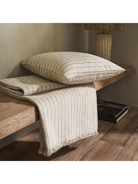 Gofis Home Ριχτάρι Τετραθέσιου 180x350cm Thyra Grain 273/04 Beige