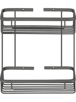 Sanco Shower Baskets Διπλή παραλ/μη Θήκη Ανθρακί ανάγλυφο 00004-Μ118