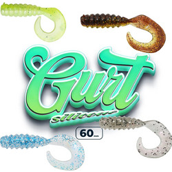 Gurt 60mm 8 Τεμάχια - Σιλικόνη για Τσιπούρα και Αρπακτικά Ψάρια