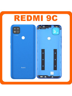Xiaomi Redmi 9C (M2006C3MG, M2006C3MT) Rear Back Battery Cover Πίσω Κάλυμμα Καπάκι Μπαταρίας + Camera Lens Blue