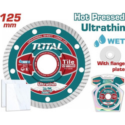 TOTAL Διαμαντόδισκος Universal Υγρής και Ξηράς Κοπής 125x22.2mmx1.2mm Λεπτός TAC2131251HT