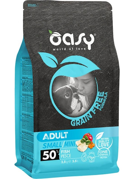 OASY DOG GRAIN FREE ADULT SMALL/MINI ΨΑΡΙ 2.5KG