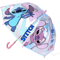 DISNEY ΠΑΙΔΙΚΗ ΟΜΠΡΕΛΑ ΦΟΥΣΚΑ PVC 55cm ΜΕ ΑΝΟΙΓΜΑ 90cm LILO AND STITCH
