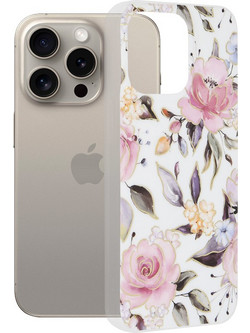 Techsuit Marble Series Θήκη Back Cover White (iPhone 15 Pro Max)