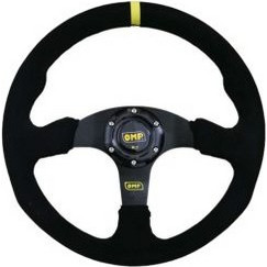 Τιμόνι OMP HW-0229 Μαύρη ραφή