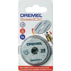 Dremel Μετάλλου 38mm EZ Speedclic SC456 5ΧΔίσκοι Κοπής Μετάλλου 38mm ΜΟΝΟ 2615S456JC