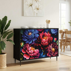 vidaXL Πλαϊνό γραφείο KIEL Μαύρη Δρυς 102x33x76cm 1 τεμ