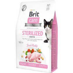 Brit Care Cat Sterilised Sensitive Grain Free with Fresh Rabbit 2kg