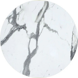 Επιφάνεια τραπεζιού Melody Pakoworld (215-000005) - HPL - 70cm - 12mm - Γκρι / Λευκό 215-000005