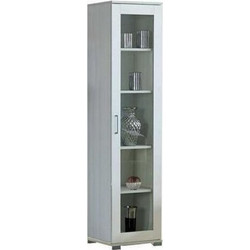 Βιτρίνα Ξύλινη Με Τζάμι 45x38x187εκ