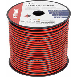 Amio - Δίδυμο Καλώδιο Ηχείων CCA 2x1,5mm 100m - 1 τεμ. (04459/AM)