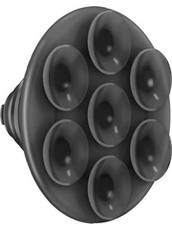 PopSockets Poptop Translucent Suck-Up Phone Grip And Stand Black - (807753)