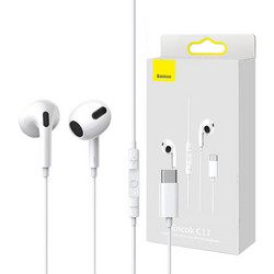 Baseus Encok C17 Handsfree Earbud USB-C White
