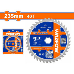 WADFOW WTC1K07 Δίσκος Κοπής Ξύλου με 40 Δόντια 235mm