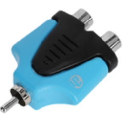 Adam Hall K4AYRF2RM2BLU Προσαρμογέας τύπου Y: 2x RCA θηλυκό σε 1x RCA αρσενικό - Adam Hall