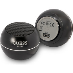 Guess Mini Ηχείο Bluetooth με Ραδιόφωνο Μαύρο
