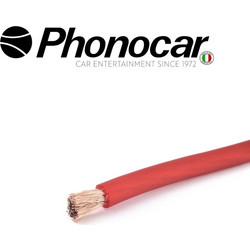 PHONOCAR 06.108.2 Καλωδιο Ρευματος 8,5 mm 10Mt Χρωμα Κοκκινο