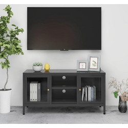 vidaXL Έπιπλο Τηλεόρασης Μεταλλικό Μ105xΠ35xΥ52cm 336060