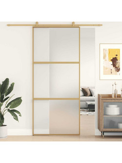 vidaXL Πόρτα Εσωτερική Συρόμενη Γυάλινη 90x205cm 155152