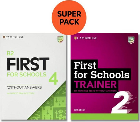 CAMBRIDGE ENGLISH FIRST FOR SCHOOLS SUPER PACK 1 (PRACTICE TEST & TRAINER) - Cambridge - Paperback
