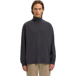 Selected Relax Risk Ls Roll Neck Tee 16100997 Σκούρο Γκρί