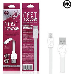 WK Καλώδιο φόρτισης & data USB to Micro USB 1M - WDC-023 Λευκό