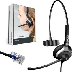 Gequdio WA9004 VOIP Headset 1-ear for Unify with cable WA9004