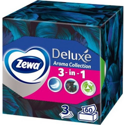 Zewa Deluxe Aroma Collection Επιτραπέζια Χαρτομάντηλα 3 σε 1 60 Τεμάχια