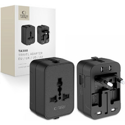 Αντάπτορας Ταξιδιού Tech-Protect TA300 Travel Adapter EU / UK / US / AU - Black