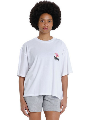 EMERSON ΓΥΝΑΙΚΕΙΟ BOXY ΚΟΝΤΟΜΑΝΙΚΟ T-SHIRT (261.EW33.62-WHITE)