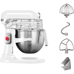 Kitchenaid 5KSM7990XEWH Κουζινομηχανή 325W με Ανοξείδωτο Κάδο 6.9lt