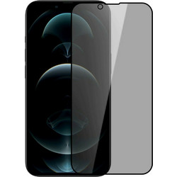 Privacy Tempered Glass / Τζαμάκι Προστασίας για iPhone 13 / 13 Pro / 14 / 16e / 17e - Φιμέ Μαύρο