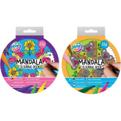 ΒΙΒΛΙΟ ΧΡΩΜΑΤΙΣΜΟΥ MANDALA 25Φ - 2 ΣΧΕΔΙΑ
