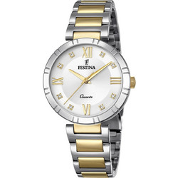 Festina Modemoiselle Γυναικείο Ρολόι με Χρυσό Μεταλλικό Μπρασελέ F16937/A
