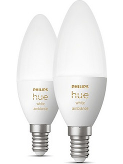 Philips Hue White Ambiance E14 2-Pack (929002294404)