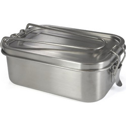 Origin Outdoors Lunchbox 2 in 1 Δοχείο Φαγητού Inox 0.8lt