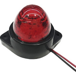GloboStar(R) 115405 Πλευρικά Φώτα Όγκου Φορτηγών BULLET LED 6 SMD DC 24V Αδιάβροχο IP66 Κόκκινο