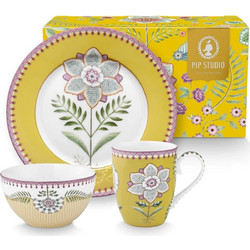 PIP STUDIO - ΣΕΤ/3 ΠΡΩΙΝΟΥ LILY & LOTUS YELLOW