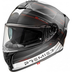 Premier Evoluzione SP2BM Dark Grey / White / Red Matt Κράνος Μηχανής Full Face 1520gr