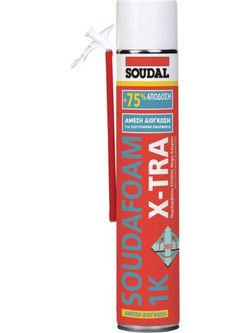 Αφρός Χαμηλής Διόγκωσης Soudafoam X-tra 1K 750ml Soudal 22114