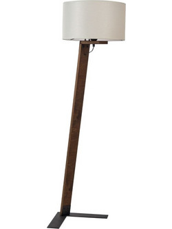 Arkolight Φωτιστικό Δαπέδου 1xΕ27 Y150cm Ξύλο - Αμπαζούρ Μπεζ 6420-2/40