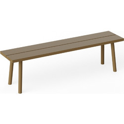 Fatboy Fred's Παγκάκι Εξωτερικού Χώρου Αλουμινίου 160x40x46,5 I Mochaccino