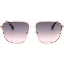 Max & Co MO0041 33B Γυναικεία Γυαλιά Ηλίου Τετράγωνα Μεταλλικά Χρυσά με Ροζ Degradee Φακό